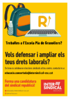 Cartell escola pia granollers