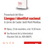 Cartell de la presentació del llibre