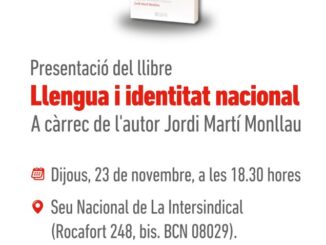 Cartell de la presentació del llibre