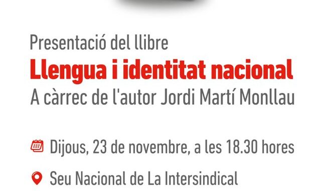 Cartell de la presentació del llibre
