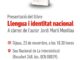 Cartell de la presentació del llibre