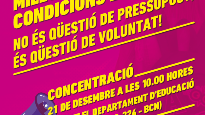 Cartell concentració 21 desembre