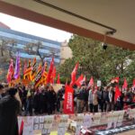Concentració davant el departament d'educació
