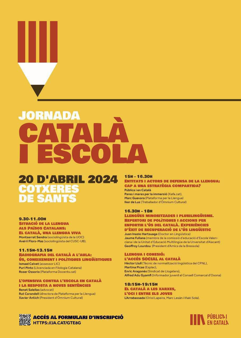 Cartell Català i Escola