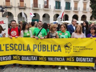 Manifestació de docents al. País Valencià