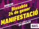 Cartell manifestació 24 de gener educació